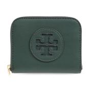 Leren portemonnee Tory Burch , Green , Dames