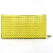 Pre-owned Leather wallets Balenciaga Vintage , Yellow , Dames