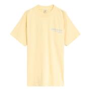 USA Health Club Blauwe Tekst T-Shirt Sporty & Rich , Beige , Heren