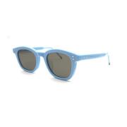 Blauwe Zonnebril Ss24 International Fit Thom Browne , Blue , Heren