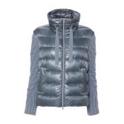 Lichtblauwe Gewatteerde Jas Herno , Blue , Dames