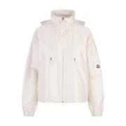 Witte Hemar Parka Damesjas Moncler , White , Dames