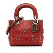 Pre-owned Leather dior-bags Dior Vintage , Red , Dames