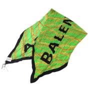 Pre-owned Silk scarves Balenciaga Vintage , Green , Dames