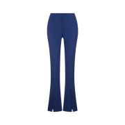 Blauwe Flare Broek Off White , Blue , Dames