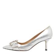 Pre-owned Leather heels Jimmy Choo Pre-owned , Gray , Dames