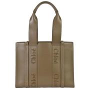 Pre-owned Leather totes Chloé Pre-owned , Green , Dames