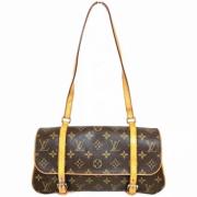 Pre-owned Canvas shoulder-bags Louis Vuitton Vintage , Brown , Dames