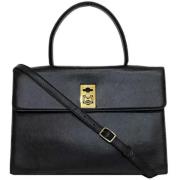 Pre-owned Leather celine-bags Celine Vintage , Black , Dames