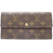 Pre-owned Canvas wallets Louis Vuitton Vintage , Brown , Dames