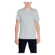 Katoenen Heren T-shirt Polo Collectie Calvin Klein , Gray , Heren