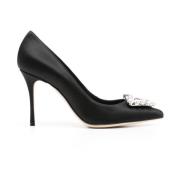 Zwarte Hakken Schoenen Sergio Rossi , Black , Dames