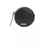 Elegante Ovale Crossbody Tas in Zwart Pompei Donatella , Black , Unise...