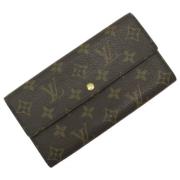 Pre-owned Canvas wallets Louis Vuitton Vintage , Brown , Dames