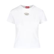 Witte T-shirts en Polos Diesel , White , Dames