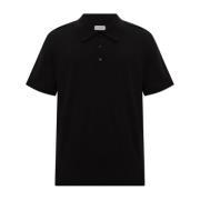 Wollen Polo Burberry , Black , Heren