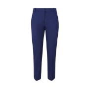 Blauwe Sigaret-Fit Stretchbroek Pinko , Blue , Dames