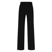 Verstelbare Riem Straight-Cut Broek Hugo Boss , Black , Dames