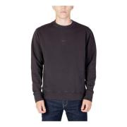 Heren Zwarte Sweatshirt Hugo Boss , Black , Heren