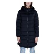 Lange Puffer Jas Herfst/Winter Collectie Guess , Black , Dames