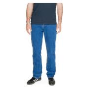 Originele 501 Heren Jeans Lente/Zomer Collectie Levi's , Blue , Heren
