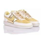 Handgemaakte Beige Champagne Goud Sneakers Nike , Multicolor , Heren