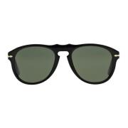 Heren Zonnebril Acetaat Collectie Persol , Black , Heren