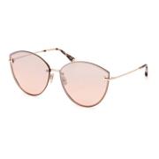 Rose Gold Burgundy Zonnebril Tom Ford , Pink , Dames