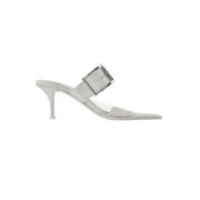 Leather sandals Alexander McQueen , White , Dames