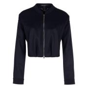 Wollen en Kasjmier Blouson Jack Marc Cain , Blue , Dames