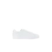 Klassieke Leren Sneakers Emporio Armani EA7 , White , Heren