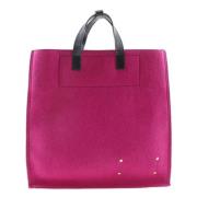 Pre-owned Leather totes Yves Saint Laurent Vintage , Pink , Dames