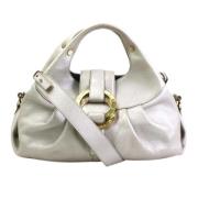 Pre-owned Fabric handbags Bvlgari Vintage , White , Dames