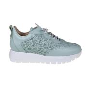 Geperforeerde zomer sneaker - Blauw Wonders , Blue , Dames