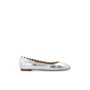 Leren balletflats Lauren Chloé , Gray , Dames