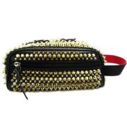 Pre-owned Leather clutches Christian Louboutin Pre-owned , Black , Her...