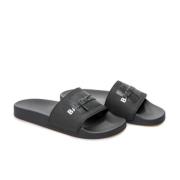 Slide Tape Sandalen Balenciaga , Black , Dames