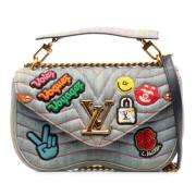 Pre-owned Fabric louis-vuitton-bags Louis Vuitton Vintage , Blue , Dam...