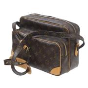 Pre-owned Fabric louis-vuitton-bags Louis Vuitton Vintage , Brown , Da...