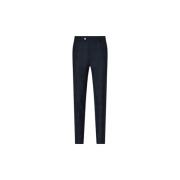 Slim Fit Blauw Geruite Broek Oscar Jacobson , Black , Heren