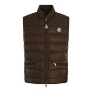 Stijlvolle Gui Vest voor Heren Moncler , Brown , Heren