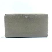 Pre-owned Leather wallets Celine Vintage , Gray , Dames