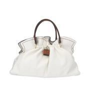 Octavia Two Tones Kleine Tote Tas Ermanno Scervino , White , Dames