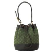 Pre-owned Canvas shoulder-bags Louis Vuitton Vintage , Green , Dames