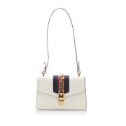 Pre-owned Leather gucci-bags Gucci Vintage , White , Dames