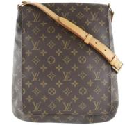 Pre-owned Canvas shoulder-bags Louis Vuitton Vintage , Brown , Dames