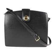 Pre-owned Leather shoulder-bags Louis Vuitton Vintage , Black , Dames