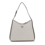 Grote Hobo Tas Herfst/Winter Collectie Guess , Beige , Dames