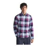 Geruite Oxford Overhemd Regular Fit Gant , Multicolor , Heren