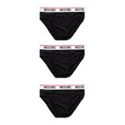 Heren Slip Lente/Zomer Katoen/Elastaan Moschino , Black , Heren